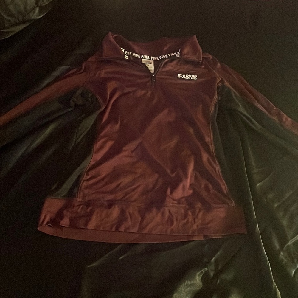 vs pink ultimate quarter-zip top